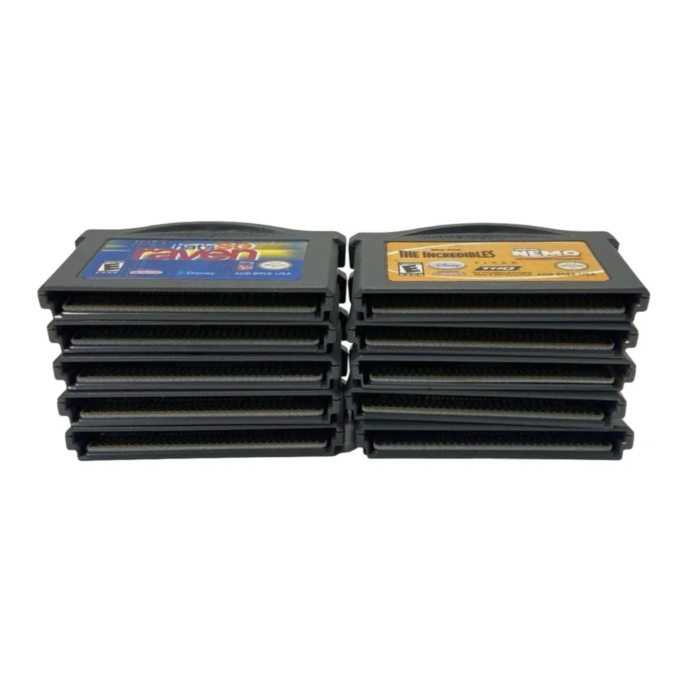 Disney Nintendo Game Boy Advance GBA Game Lot of 10 Finding Nemo Kim‎ Possible 2